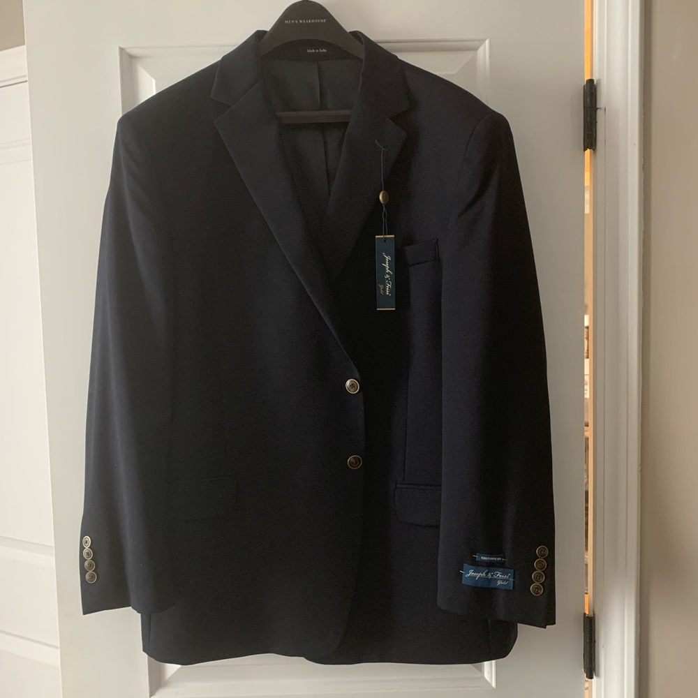 Men’s dark navy Joseph & Feiss Gold sport coat size 56S
